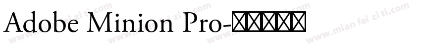 Adobe Minion Pro字体转换